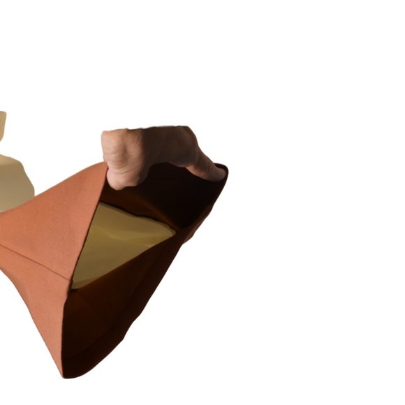 ALFANI Elegant Cream with Brown cuffs Cotton-Rayon Wide Leg Dress Pants Women 12 - Picture 3 of 8